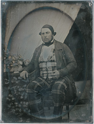 Lot 4029, Auction  123, Daguerreotype, Portrait of a man in plaid suit