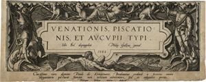 Lot 5021, Auction  123, Bol, Hans - nach, Venationis, piscationis, et aucupii typi (Landschaften mit Jagd- und Dorfszenen). 