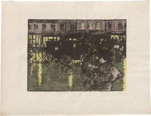 Lot 5517, Auction  123, Bonnard, Pierre, Rue, le soir sous la pluie