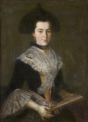 Lot 6026, Auction  123, Österreichisch, 1778. Junge Frau mit Fächer und Korallenschmuck