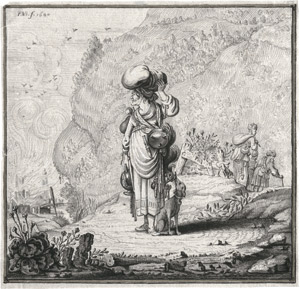 Los 6429 - Verbeeck, Pieter Cornelis - zugeschrieben - Loths Frau blickt zurück nach Sodom - 0 - thumb