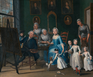 Lot 6029, Auction  119, Niederländisch, um 1760. Maler an der Staffelei mit seiner Familie