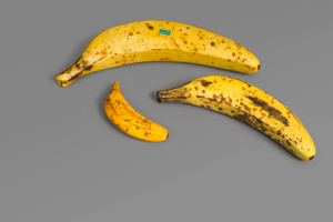 Lot 6426, Auction  119, Marmorfrüchte, Drei Bananen