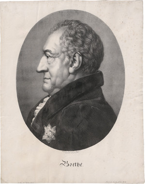 Los 6319 - Jacob, Nicolas-Henri - Portrait Johann Wolfgang von Goethes im Profil nach links - 0 - thumb