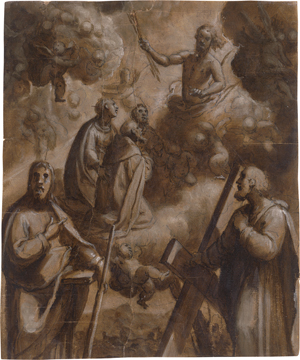 Los 6626 - Sorri, Pietro - Christus auf Wolken erscheint Heiligen - 0 - thumb
