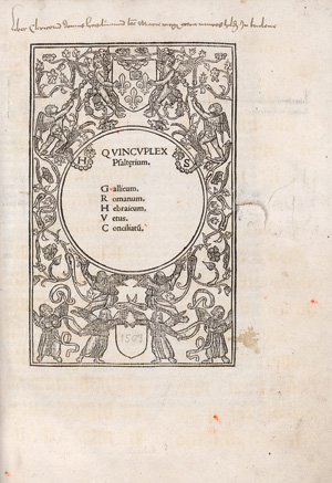 Los 2500 - Lefèvre d'Étaples, Jacques und Biblia latina - Quincuplex psalterium - 1 - thumb