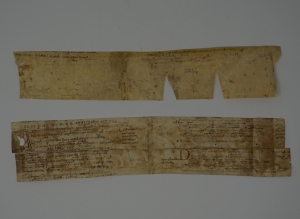 Los 2803 - Terentius Afer, Publius - Adelphoe. 2 Fragmentstreifen einer lateinischen Handschrift auf Pergament.  - 2 - thumb