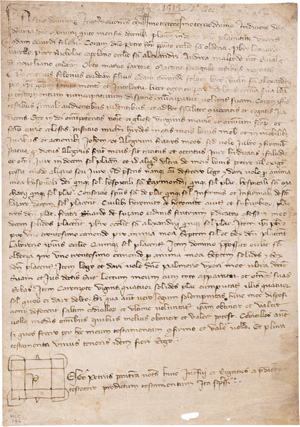 Lot 2857, Auction  123, Piacenza, Testamento ed Inventario des Raynerius Folonus aus Piacenza 