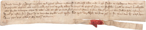 Lot 2864, Auction  123, Lysens, John de, Ernennung eines Bevollmächtigung für die Verwaltung von Warwickshire