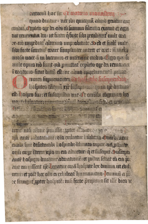 Lot 2871, Auction  123, Benedikt von Nursia, Regula sancti Benedicti. Lateinische Handschrift auf Pergament
