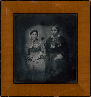 Lot 4028, Auction  123, Daguerreotype, Portrait of a mother and daughter