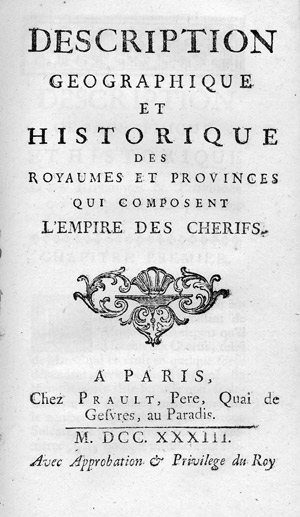 Lot 329, Auction  101, Boulet, Abbé, Histoire de l'empire des Chérifs en Afrique. Paris, Prault
