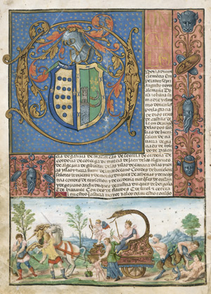 Lot 1207, Auction  101, Karl V. von Habsburg, Schmuckblatt einer Urkunde (Fragment) um 1558