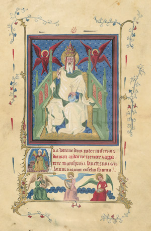 Lot 1229, Auction  101, Gottvater-Miniatur, Handschrift und Malerei auf Pergament. Frankreich um