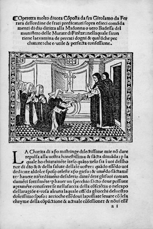 Lot 1256, Auction  101, Savonarola, Girolamo, Operetta sopra i dieci comandamenti di Dio