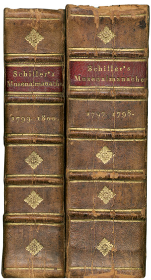 Lot 1811, Auction  101, Schiller, Friedrich, Musen-Almanach für das Jahr 1797-1800