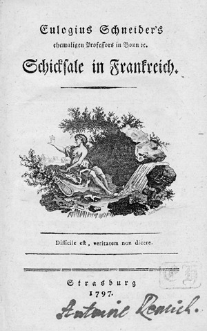 Lot 1857, Auction  101, Cotta, Christoph Friedrich, Eulogius Schneider's Schicksale in Frankreich
