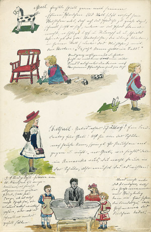 Lot 2399, Auction  101, Kinderchronik, Mit Aquarell-Illustrationen