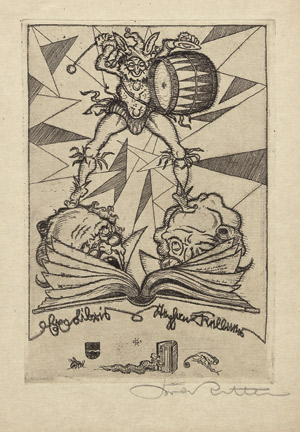 Lot 3851, Auction  101, Exlibris Konvolut, von 42 zumeist signierten Exlibris