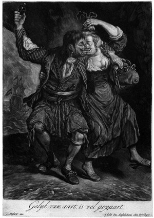 Lot 5098, Auction  101, Dusart, Cornelis, Der Seemann, welcher nach Ostindien fahren wird, mit seinem Mädchen tanzend