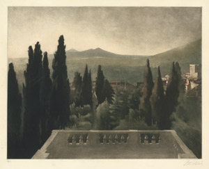 Lot 5491, Auction  101, Ilsted, Peter, Blick von der Villa d'Este