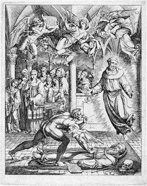 Lot 5500, Auction  101, Koch, Joseph Anton, Der Streit des Satans mit dem hl. Franciscus