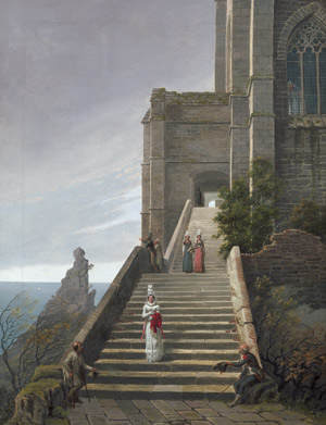 Lot 6091, Auction  101, Hampe, Karl Friedrich, Gotische Kirche am Meer