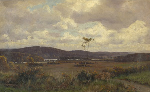 Lot 6191, Auction  101, Herschend, Oscar, Herbstlandschaft bei Silkeborg