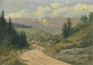 Lot 7037, Auction  101, Blaschnik, Arthur, Blick ins schlesische Riesengebirge bei Agnetendorf