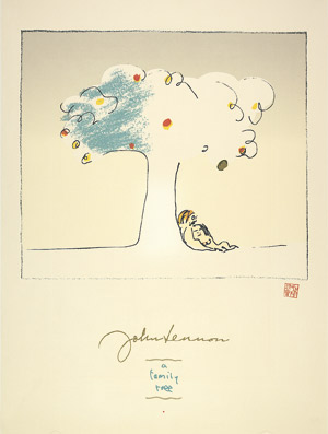 Lot 7233, Auction  101, Lennon, John, A family tree