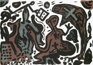 Lot 7316, Auction  101, Penck, A. R., Figürliche Komposition