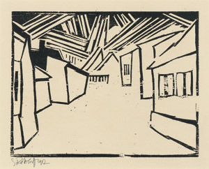 Lot 8323, Auction  101, Schmidt-Rottluff, Karl, Straße in Sonne