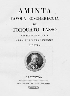 Lot 816, Auction  102, Tasso, Torquato, Aminta. Favola boschereccia. Parma, Bodoni, 1769