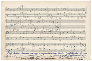 Lot 2560, Auction  102, Reger, Max, Musikmanuskript 1905 + Beigabe