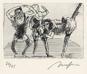 Lot 3313, Auction  102, Hrdlicka, Alfred, Zeichnungen (VA mit 3 sign. Radierungen)