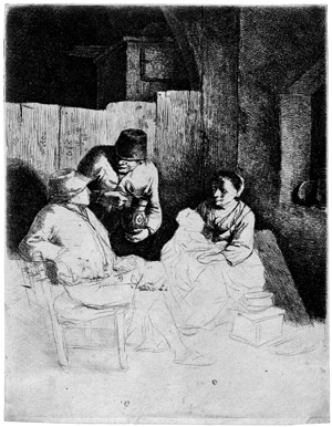Lot 5022, Auction  102, Bega, Cornelis, Mutter mit Kind in der Dorfschenke