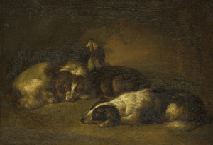 Lot 6036, Auction  102, Beeldemaker, Johannes, Ruhende Hunde