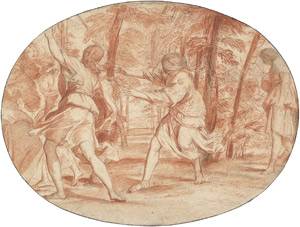 Lot 6266, Auction  102, Italienisch, um 1680. Das Versteckspiel im Wald