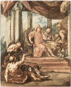 Lot 6270, Auction  102, Jordaens, Jacob - Umkreis, Das Gastmahl des reichen Mannes