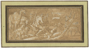 Lot 6273, Auction  102, Loth, Johann Carl - Schule, Orpheus zwischen den Tieren