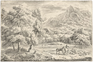 Lot 6275, Auction  102, Maas, Dirck, Weite Landschaft mit Reitern