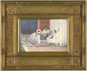Lot 6432, Auction  102, Foote, Edward Kilbourne, Orientalische Szene mit einem Lautespieler und zwei Zuhörern