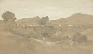 Lot 6455, Auction  102, Hummel, Carl Maria Nikolaus, Blick über eine Landschaft auf Palermo