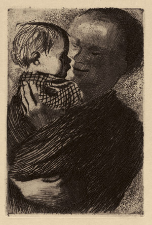 Lot 7234, Auction  102, Kollwitz, Käthe, Mutter mit Kind auf dem Arm