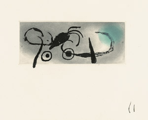 Lot 7314, Auction  102, Miró, Joan, Sans le soleil, malgré les autres astres, il ferait nuit