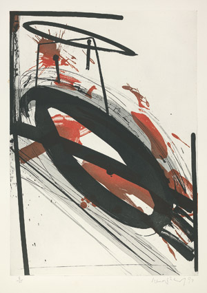 Lot 8061, Auction  102, Sonderborg, K. R. H., Komposition in Rot, Schwarz und Grau
