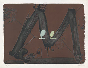 Lot 8064, Auction  102, Tàpies, Antoni, Grand M avec taches