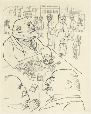 Lot 8223, Auction  102, Grosz, George, "In meinem Gebiet soll's soweit kommen..."