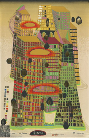 Lot 8269, Auction  102, Hundertwasser, Friedensreich, Good Morning City - Bleeding Town