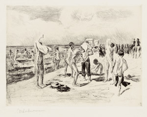 Lot 8304, Auction  102, Liebermann, Max, Badende Knaben